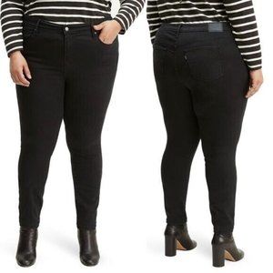 Levi's Black 721 High Rise Skinny Jeans Size 22W